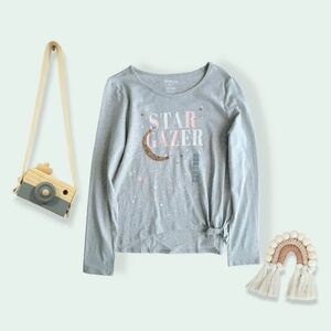 Oshkosh B'Gosh Girl's Gray Star Gazer Shirt